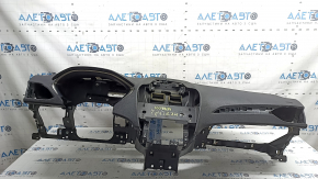Торпедо передняя панель с AIRBAG Lincoln MKZ 13-20 черная кожа