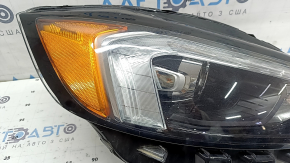 Фара передняя правая в сборе Ford Edge 19-24 LED темная, под полировку