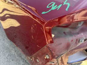 Aripă spate stânga Lincoln MKZ 13-20 pe caroserie, roșie, lovituri, ruptă la cusătură, găuri care nu provin din fabrică