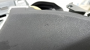 Торпедо передняя панель без AIRBAG Toyota Prius 50 17-22 черная под большой дисплей, нештатные отверстия, тычки, трещины в креплениях