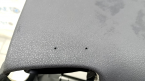 Торпедо передняя панель без AIRBAG Toyota Prius 50 17-22 черная под большой дисплей, нештатные отверстия, тычки, трещины в креплениях