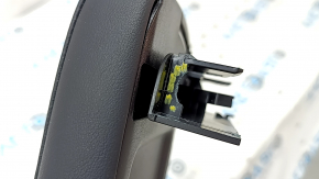 Cotiera Toyota Prius 50 Prime 17-20 piele neagră, suport rupt