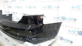 Bara spate nefinisată Audi A5 F5 18-19 pentru senzori de parcare, neagră, fără mufă, suport crăpat, zgârieturi
