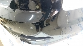 Bara spate nefinisată Audi A5 F5 18-19 pentru senzori de parcare, neagră, fără mufă, suport crăpat, zgârieturi