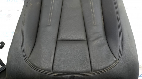 Spătar banchetă spate dreapta, rândul 2, Audi A5 F5 18-19 5D, piele neagră, cu centură, încălzire și căptușeală spate, curățabil chimic