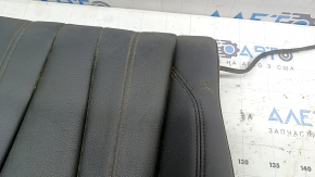 Spătar banchetă spate dreapta, rândul 2, Audi A5 F5 18-19 5D, piele neagră, cu centură, încălzire și căptușeală spate, curățabil chimic