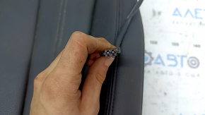 Spătar banchetă spate dreapta, rândul 2, Audi A5 F5 18-19 5D, piele neagră, cu centură, încălzire și căptușeală spate, curățabil chimic