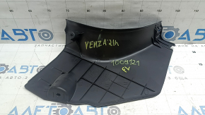 Ornament stâlp față inferior stânga Toyota Venza 21-24 negru, zgârieturi