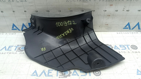Ornament stâlp față inferior dreapta Toyota Venza 21-24 negru, zgârieturi