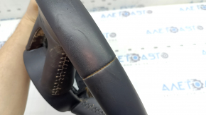 Volan gol Audi A5 F5 18-24 piele neagră cu încălzire fără butoane și padele, pentru curățare chimică, zgârieturi