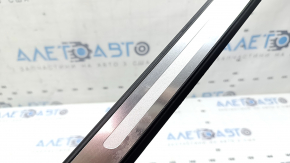 Ornamente prag exterior față dreapta Audi A5 F5 17-25 5D negre cu crom, zgârieturi