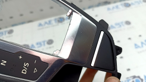 Capac schimbător de viteze pentru Audi A5 F5 17-25, negru, zgârieturi, urme pe crom