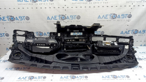 Торпедо передняя панель с AIRBAG Audi A5 F5 18-25 черная, ржавый пиропатрон