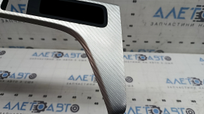 Ornamente consolă centrală Audi A5 F5 18-20 trimaran din aluminiu, cu buzunar, coroziune, zgârieturi