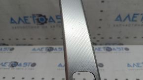 Ornamente consolă centrală Audi A5 F5 18-20 trimaran din aluminiu, cu buzunar, coroziune, zgârieturi