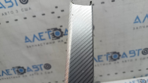 Ornamente consolă centrală Audi A5 F5 18-20 trimaran din aluminiu, cu buzunar, coroziune, zgârieturi