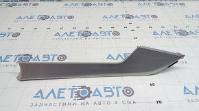 Молдинг обшивки двери передней правой Audi A5 F5 18-19 5D aluminum trimaran, царапины, коррозия