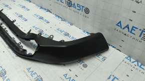 Губа переднего бампера Toyota Rav4 19-24 под накладку, черный глянец