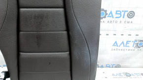 Spătarul scaunelor din spate, rândul 2, dreapta, Mercedes W167 GLE 20-26, piele maro, perforată, curățabil chimic