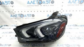 Фара передняя левая в сборе Mercedes W167 GLE 20-23 LED с уплотнителем, царапины, под полировку, желтит LED