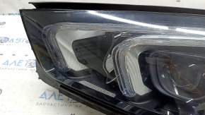 Фара передняя левая в сборе Mercedes W167 GLE 20-23 LED с уплотнителем, царапины, под полировку, желтит LED