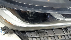 Lentilă far dreapta față Toyota Venza 21-24 XLE Limited, cu suport, nisip, suporturi rupte, crăpătură, LED îngălbenit