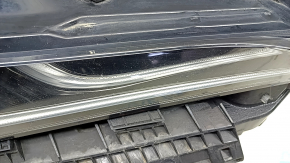 Lentilă far dreapta față Toyota Venza 21-24 XLE Limited, cu suport, nisip, suporturi rupte, crăpătură, LED îngălbenit