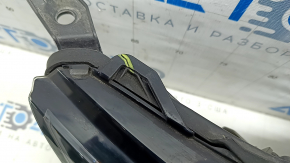 Lentilă far dreapta față Toyota Venza 21-24 XLE Limited, cu suport, nisip, suporturi rupte, crăpătură, LED îngălbenit