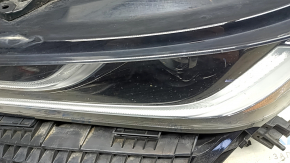 Фара передняя левая Toyota Venza 21-24 XLE Limited линза, с креплением, песок, сломаны крепления, трещина, желтит LED