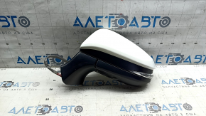 Ansamblu oglindă retrovizoare stânga Toyota Venza 21-22 16 pini, BSM, cameră, semnalizare, încălzire, iluminare spate, rabatare automată, alb, zgârieturi