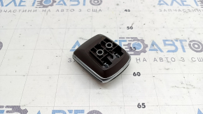 Ornamente cotiere consolă centrală Mercedes W167 GLE 20-24, piele maro cu crom