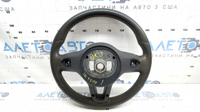 Volanul este gol, Mercedes W167 GLE 20-23, piele gri închis, fără încălzire, necesită curățare chimică, piele crăpată, zgârieturi