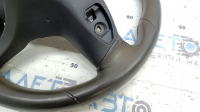 Volanul este gol, Mercedes W167 GLE 20-23, piele gri închis, fără încălzire, necesită curățare chimică, piele crăpată, zgârieturi