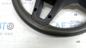 Volanul este gol, Mercedes W167 GLE 20-23, piele gri închis, fără încălzire, necesită curățare chimică, piele crăpată, zgârieturi