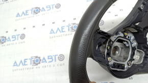 Volanul este gol, Mercedes W167 GLE 20-23, piele gri închis, fără încălzire, necesită curățare chimică, piele crăpată, zgârieturi