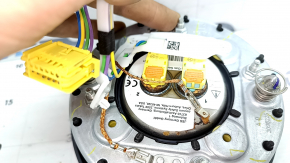 Airbag în volan, Mercedes W167 GLE 20-23 al șoferului, gri închis, clapetă ruginită