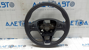 Volan fără perechi de faruri pentru Ford Escape MK4 23-26, piele neagră, fără încălzire, cu suprapunere și butoane