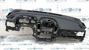 Торпедо передняя панель с AIRBAG Subaru Forester 25-26 черная, с накладкой под 2 датчика света, царапины на накладке