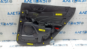 Ornament ușă, placă spate stânga, Ford Escape MK4 23-26, neagră, cotieră, piele neagră, cu mâner, zgârieturi, urme de zgârieturi
