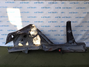 Aripă spate stânga Honda Accord 13-17 tăiată cu stâlpul central, grafit, după reparație, îndoitură