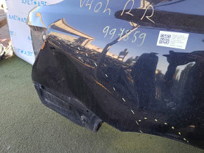 Aripă spate dreapta Toyota Camry v40 07-11, despicată împreună cu stâlpul central, neagră, ruginită, îndoită, cu denivelări