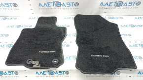 Комплект ковриков салона ткань Subaru Forester 25-26 черный, под чистку