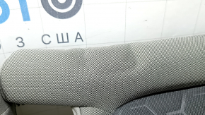 Подушка заднего ряда сидений 2 ряд Subaru Forester 25-26 ткань темно-серая + светло-серая, синяя строчка, под чистку, надорвано, примято