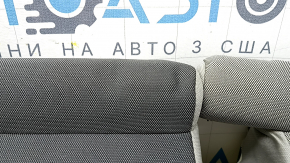 Подушка заднего ряда сидений 2 ряд Subaru Forester 25-26 ткань темно-серая + светло-серая, синяя строчка, под чистку, надорвано, примято