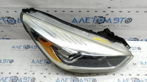 Ansamblu far dreapta față Ford Escape MK3 17-19 restul xenon + lumină LED, lustruit, zgârieturi, pânză de păianjen
