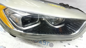 Ansamblu far dreapta față Ford Escape MK3 17-19 restul xenon + lumină LED, lustruit, zgârieturi, pânză de păianjen