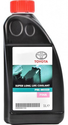 Lichid de răcire antigel Toyota 1L roz, gata preparat, cu durată foarte lungă de viață