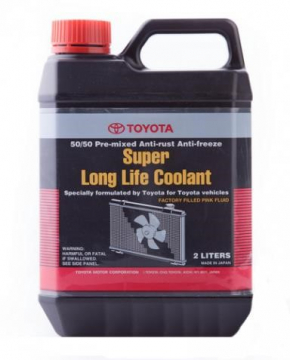 Lichid de răcire antigel Toyota 2L roz, gata preparat, cu durată mare de viață