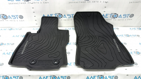 Комплект ковриков салона резина Subaru Forester 25-26 черный, царапины