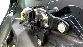Дверь багажника голая со стеклом Ford Escape MK3 17-19 рест, черный G1, с трапецией и поводком заднего дворника, царапины на стекле